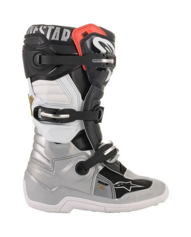 BOTAS ALPINESTARS TECH 7S JUNIOR BLACK/SILVER/GOLD