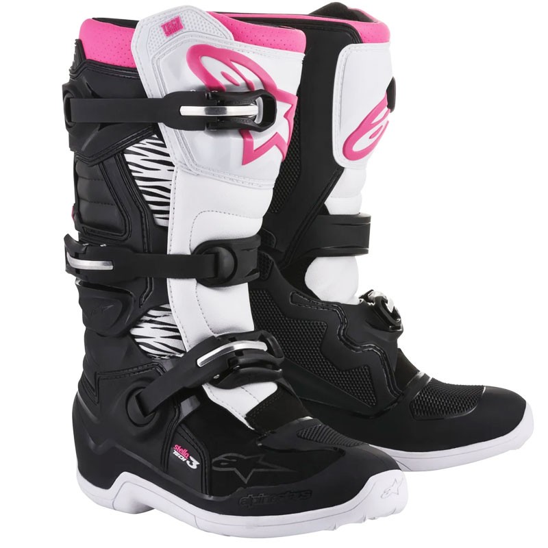 BOTAS ALPINESTARS STELLA TECH 3 LADY BLACK/WHITE/PINK