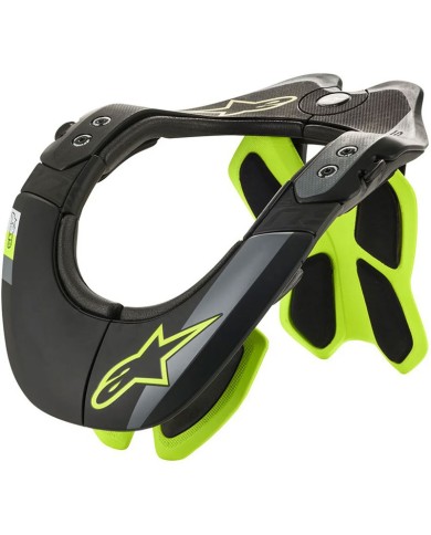 PROTECTOR DE CUELLO ALPINESTARS BNS TECH-2 BLACK/YELLOW FLUO