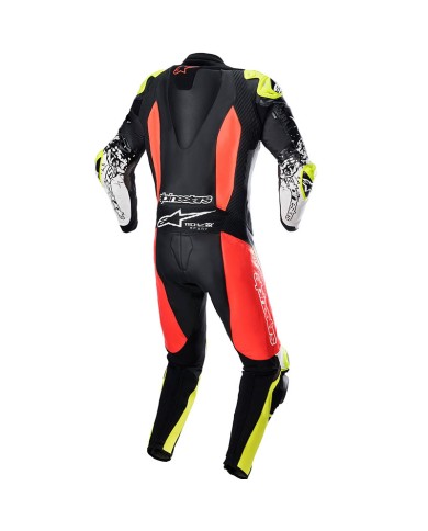 MONO ALPINESTARS GP TECH V4 PROFESIONAL BLACK/RED FLUO/YELLOW FLUO