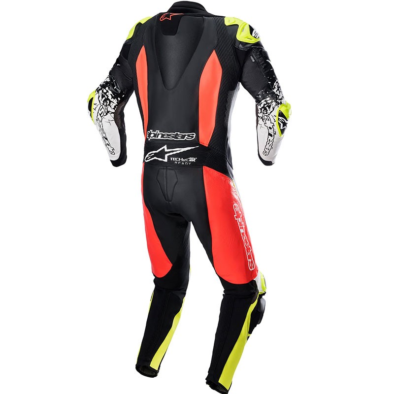 MONO ALPINESTARS GP TECH V4 PROFESIONAL BLACK/RED FLUO/YELLOW FLUO