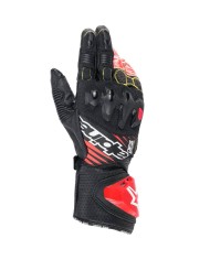 GUANTES ALPINESTARS GP TECH V2 BLACK/RED FLUO
