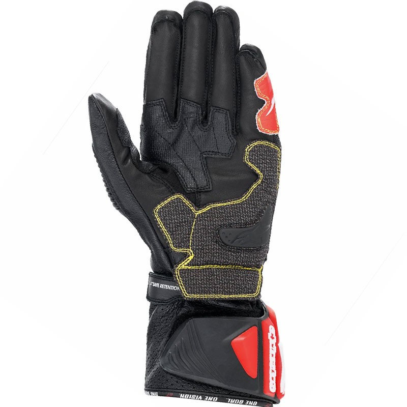 GUANTES ALPINESTARS GP TECH V2 BLACK/RED FLUO
