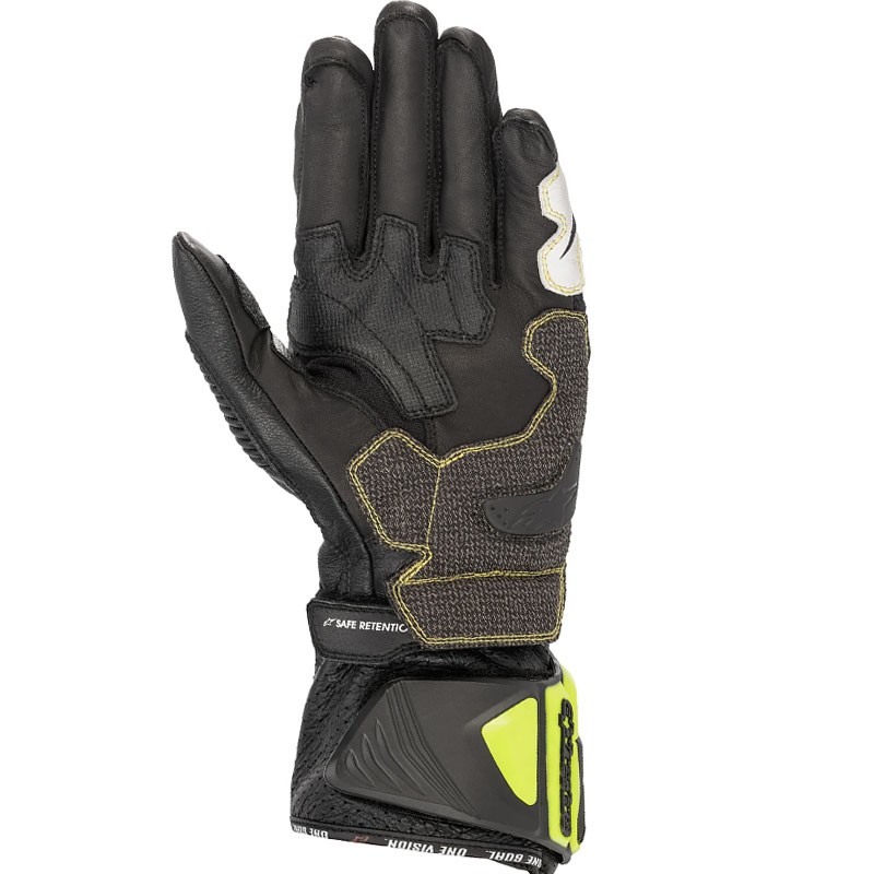 GUANTES ALPINESTARS GP TECH V2 BLACK/YELLOW FLUO/RED FLUO
