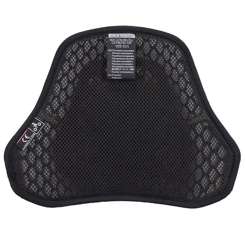 PROTECCION DE PECHO ALPINESTARS NUCLEON KR-CELL CIS TRANSPARENT SMOKE/RED