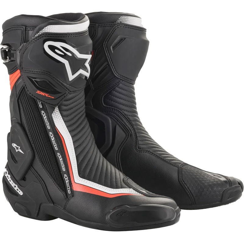 BOTAS ALPINESTARS SMX PLUS V2 NEGRO/BLANCO/ROJO FLUOR