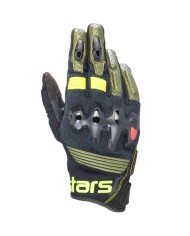 GUANTES ALPINESTARS HALO GREEN/BLACK/YELLOW FLUO