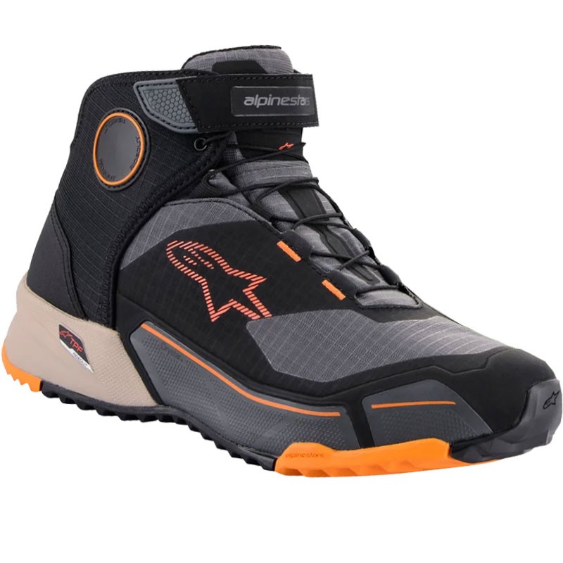 ZAPATILLAS ALPINESTARS CR-X DRYSTAR BLACK/BROWN/ORANGE