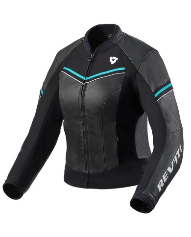 CHAQUETA REVIT MEDIAN LADY NEGRO/TURQUESA