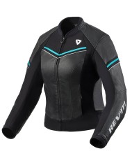 CHAQUETA REVIT MEDIAN LADY NEGRO/TURQUESA