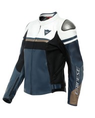 CHAQUETA DAINESE RAPIDA LADY BLACK-IRIS/WHITE 