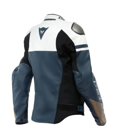 CHAQUETA DAINESE RAPIDA LADY BLACK-IRIS/WHITE 
