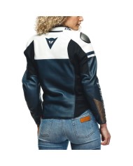 CHAQUETA DAINESE RAPIDA LADY BLACK-IRIS/WHITE 