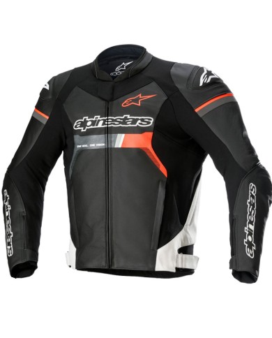 CHAQUETA ALPINESTARS GP FORCE BLACK/WHITE/RED FLUO