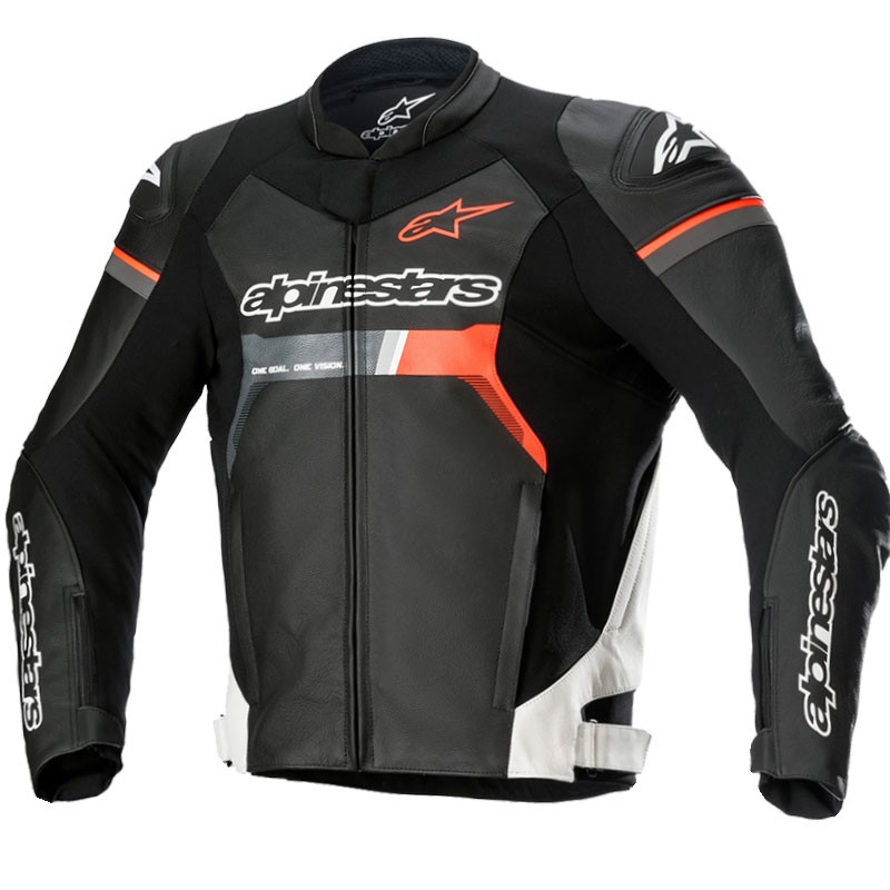 CHAQUETA ALPINESTARS GP FORCE BLACK/WHITE/RED FLUO