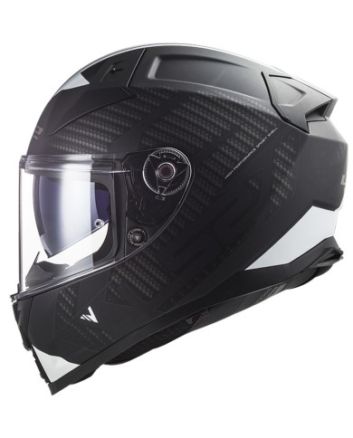 CASCO LS2 VECTOR II SPLITTER NEGRO/BLANCO