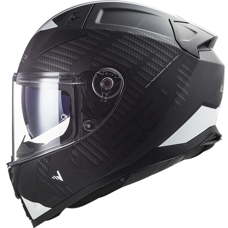 CASCO LS2 VECTOR II SPLITTER NEGRO/BLANCO