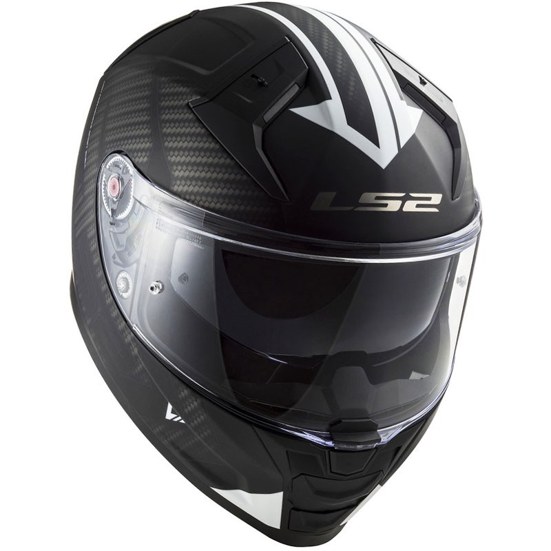 CASCO LS2 VECTOR II SPLITTER NEGRO/BLANCO