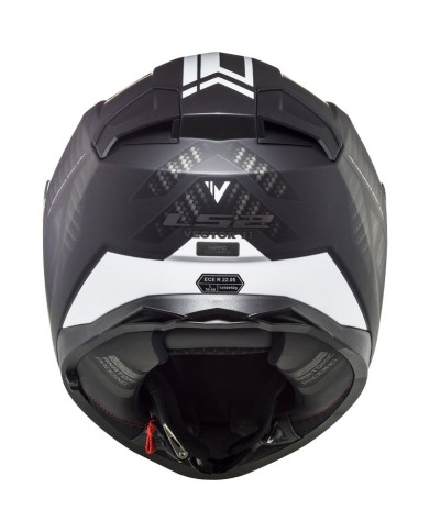 CASCO LS2 VECTOR II SPLITTER NEGRO/BLANCO