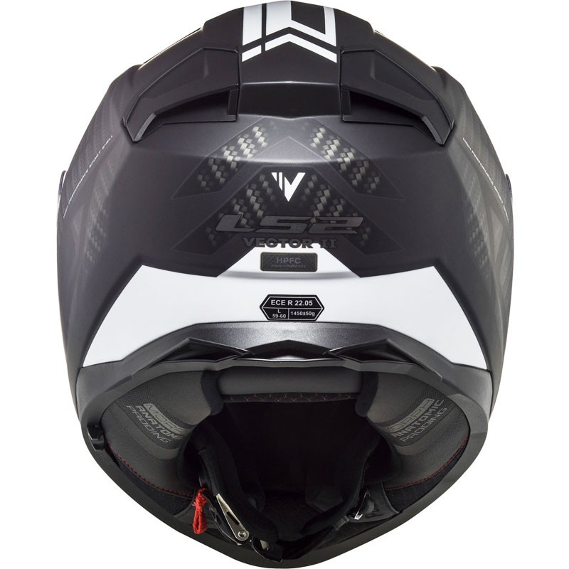 CASCO LS2 VECTOR II SPLITTER NEGRO/BLANCO
