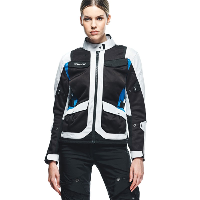 CHAQUETA DAINESE DESERT TEX LADY GLACIER-GRAY/BLACK 