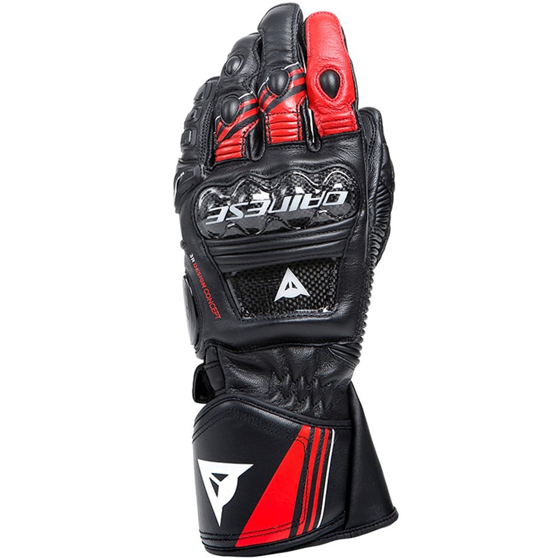 GUANTES DAINESE DRUID 4 BLACK/LAVA-RED/WHITE