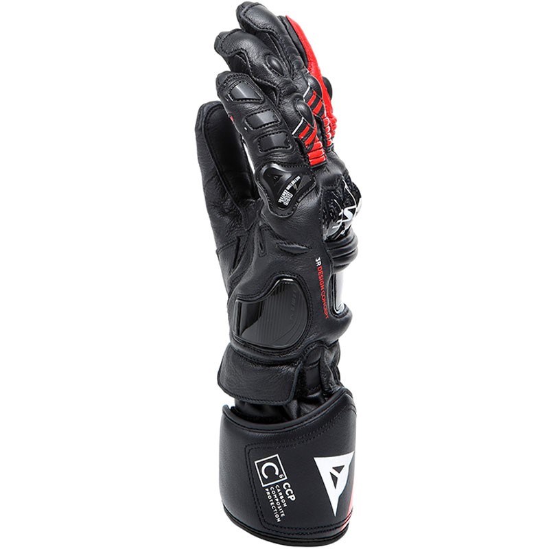 GUANTES DAINESE DRUID 4 BLACK/LAVA-RED/WHITE