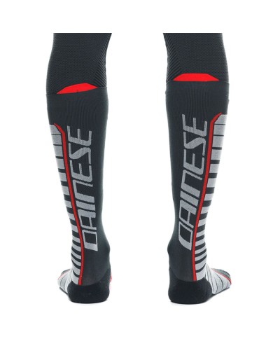 CALCETINES DAINESE THERMO LONG SOCKS BLACK/RED
