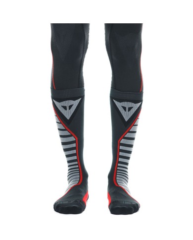 CALCETINES DAINESE THERMO LONG SOCKS BLACK/RED