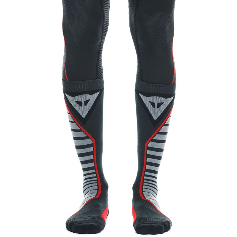 CALCETINES DAINESE THERMO LONG SOCKS BLACK/RED