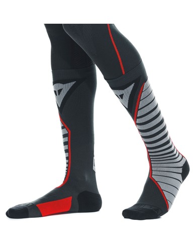 CALCETINES DAINESE THERMO LONG SOCKS BLACK/RED