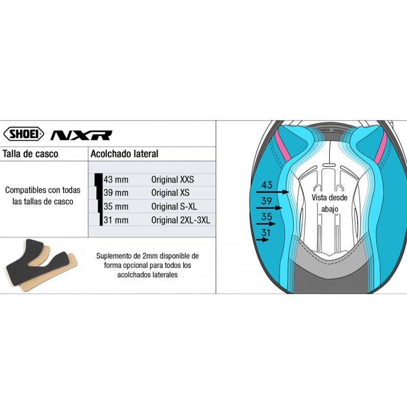 CARRILLERAS CASCO SHOEI GT-AIR 