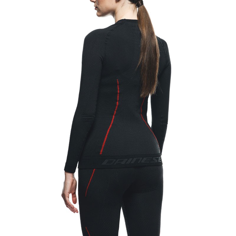 CAMISETA TERMICA DAINESE THERMO LS LADY BLACK/RED