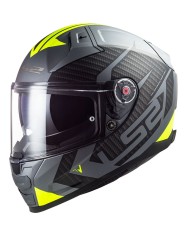 CASCO LS2 VECTOR II SPLITTER TITANIO/AMARILLO FLUOR