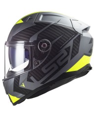 CASCO LS2 VECTOR II SPLITTER TITANIO/AMARILLO FLUOR