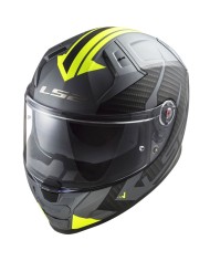 CASCO LS2 VECTOR II SPLITTER TITANIO/AMARILLO FLUOR