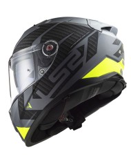 CASCO LS2 VECTOR II SPLITTER TITANIO/AMARILLO FLUOR