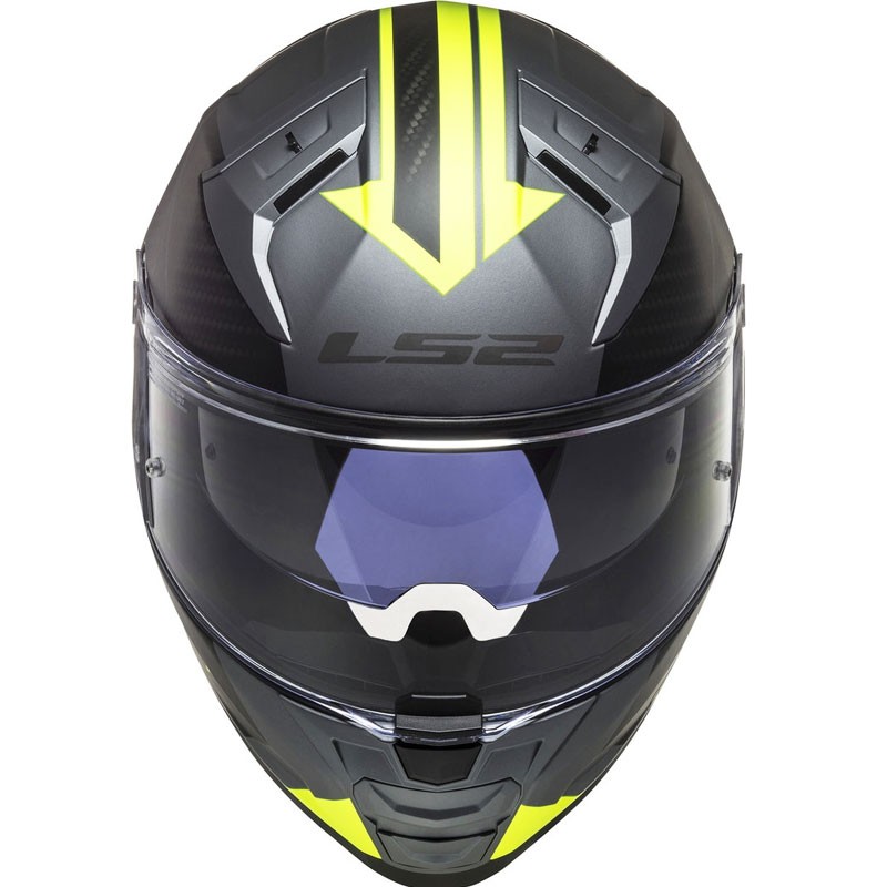 CASCO LS2 VECTOR II SPLITTER TITANIO/AMARILLO FLUOR