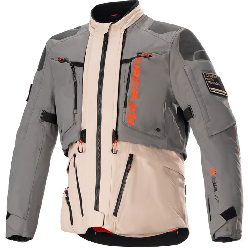 CHAQUETA ALPINESTARS AMT-10R DRYSTARXF FUR GREY/PALE BROWN/SPICY ORANGE