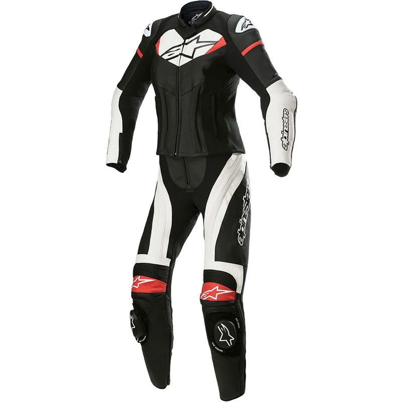 MONO ALPINESTARS STELLA GP PLUS 2 PC BLACK/WHITE/BRIGHT RED