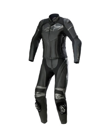 MONO ALPINESTARS STELLA GP PLUS 2 PC BLACK/METALLIC GRAY
