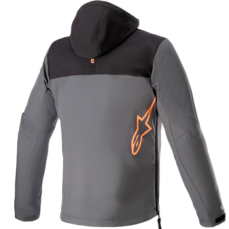 CHAQUETA ALPINESTARS SHERPA BLACK/TAR GRAY/RED FLUO