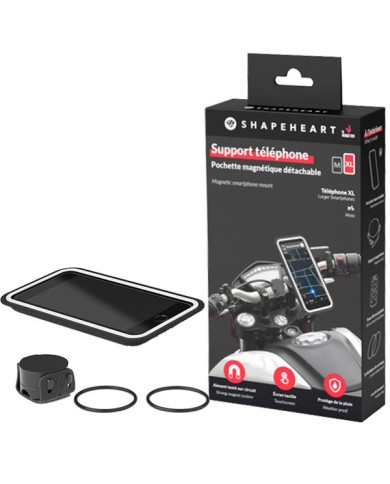 FUNDA MAGNÉTICA SHAPEHEART DE SMARTPHONE PARA MANILLAR DE MOTO