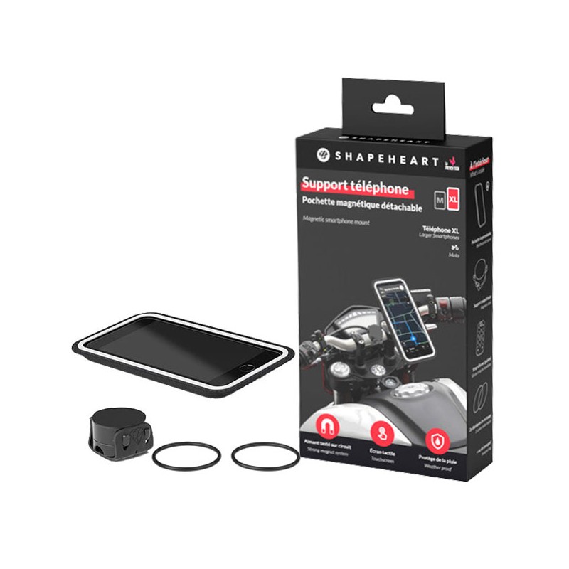 FUNDA MAGNÉTICA SHAPEHEART DE SMARTPHONE PARA MANILLAR DE MOTO