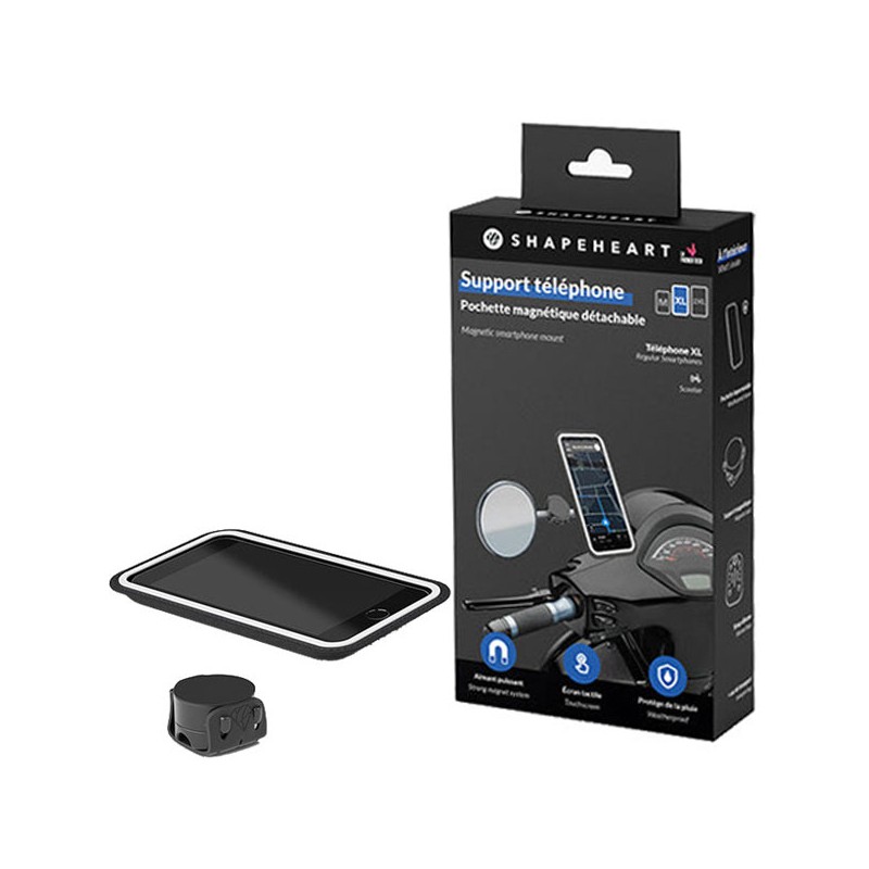 FUNDA MAGNÉTICA SHAPEHEART DE SMARTPHONE PARA ESPEJO DE SCOOTER 