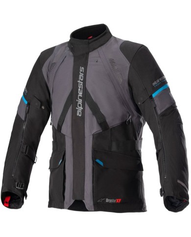 CHAQUETA ALPINESTARS MONTEIRA DRYSTAR XF TAR GREY/BLACK/METHYL BLUE