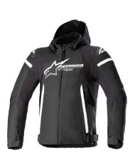 CHAQUETA ALPINESTARS ZACA WATERPROOF BLACK/WHITE