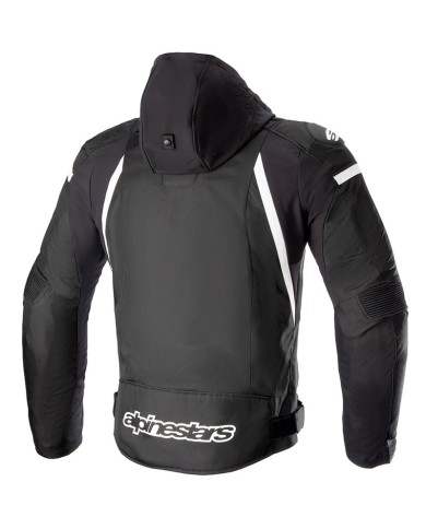 CHAQUETA ALPINESTARS ZACA WATERPROOF BLACK/WHITE