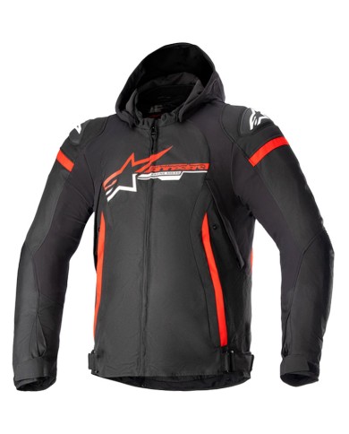 CHAQUETA ALPINESTARS ZACA WATERPROOF BLACK/BRIGHT RED