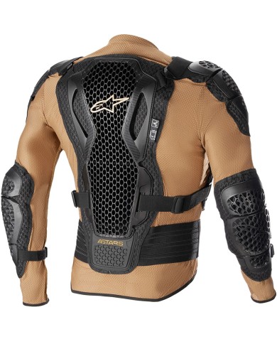 PROTECCION ALPINESTARS BIONIC ACTION V2 SAND/BLACK/TANGERINE
